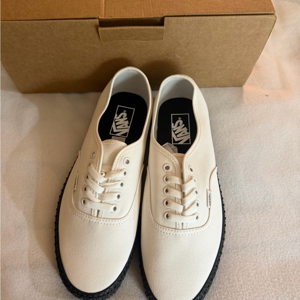 Vans Black/White Creeper Shoes